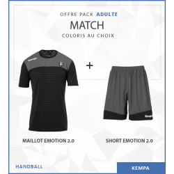 OFFRE PACK KEMPA EMOTION 2.0 MAILLOT ET SHORT POUR ADULTE