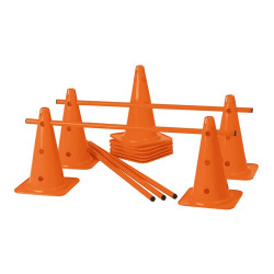 LOT DE 10 CONES + 5 JALONS