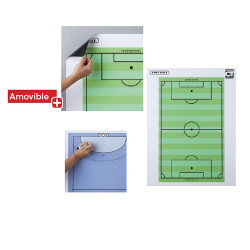 Tableau magnétique et effaçable - Football - 60 x 80 cm
