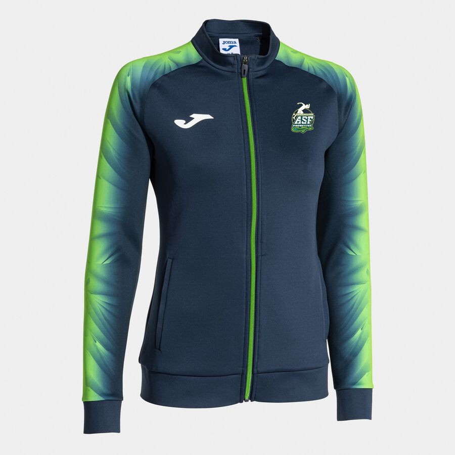 Veste femme Elite XI bleu marine vert fluo